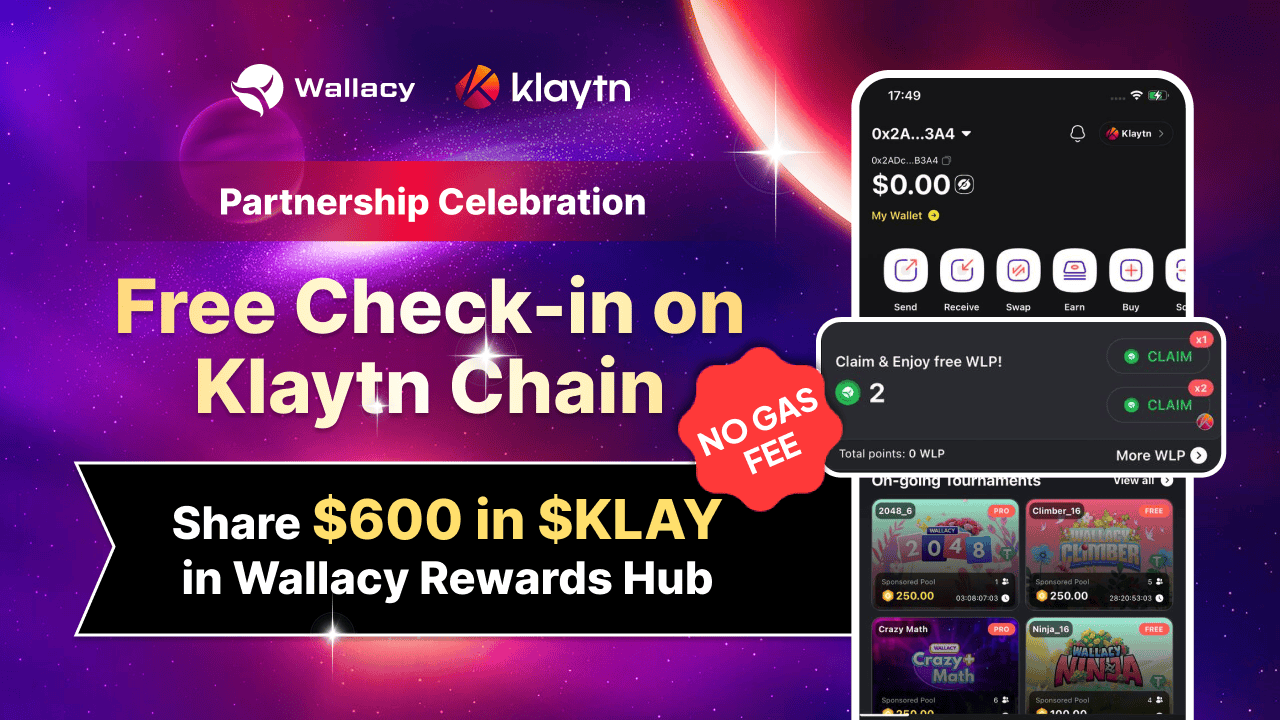 Check-in on Klaytn Chain: Win $600 worth of $KLAY token